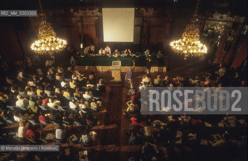 Venice Lido, Venice Film Festival, 1992. Press Conference / Lido di Venezia, Mostra del Cinema di Venezia, 1990 circa. Conferenza stampa - ©Marcello Mencarini/Rosebud2