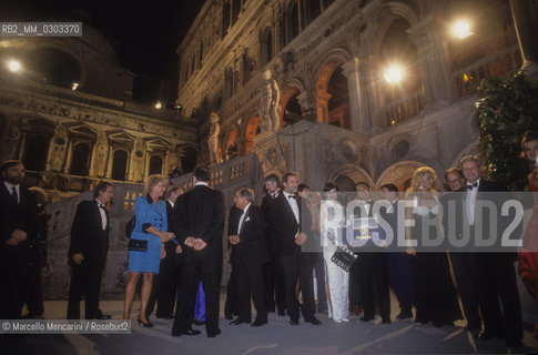 Venice, Doges Palace, final evening of the Venice Film Festival 1992 / Venezia, Palazzo Ducale, serata finale della Mostra del Cinema di Venezia 1992 - ©Marcello Mencarini/Rosebud2