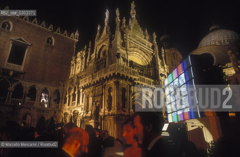 Venice, Doges Palace, final evening of the Venice Film Festival 1992 / Venezia, Palazzo Ducale, serata finale della Mostra del Cinema di Venezia 1992 - ©Marcello Mencarini/Rosebud2