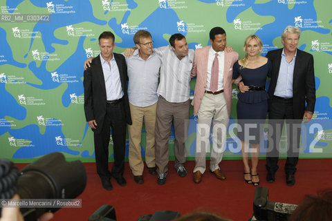 Venice Lido, Venice Film Festival 2007. Actors Diane Kruger and Richard Gere, and the cast of the movie  The Hunting Party, directed by  Richard Shepard /  Lido di Venezia. Mostra del Cinema di Venezia 2007. Gli attori Diane Kruger e Richard Gere con il cast del film The Hunting Party-I cacciatori, diretto da  Richard Shepard - ©Marcello Mencarini/Rosebud2