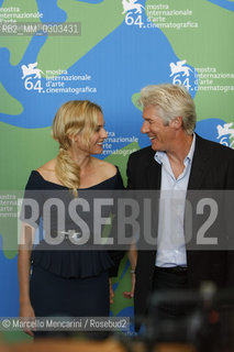 Venice Lido, Venice Film Festival 2007. Actors Diane Kruger and Richard Gere, starring in the movie  The Hunting Party, directed by  Richard Shepard /  Lido di Venezia. Mostra del Cinema di Venezia 2007. Gli attori Diane Kruger e Richard Gere, nel cast del film The Hunting Party-I cacciatori, diretto da  Richard Shepard - ©Marcello Mencarini/Rosebud2