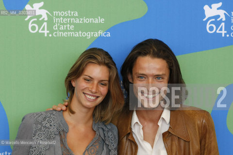 Venice Lido, Venice Film Festival 2007. Actors Laurence Cordier and Xavier Lafitte in the cast of the movie En la ciudad de Sylvia directed by José Luis Guerin / Lido di Venezia. Mostra del Cinema di Venezia 2007. Gli attori Laurence Cordier and Xavier Lafitte nel cast del film En la ciudad de Sylvia diretto da José Luis Guerin - ©Marcello Mencarini/Rosebud2