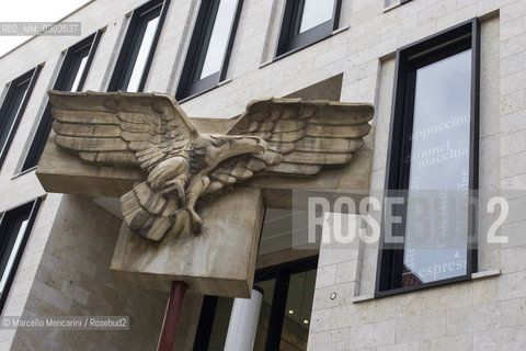Münster, corner of Rothenburg and Königsstraße, Skulpur Projekte. Unsetting the Fragments, Eagle by Martha Rosler / Münster, angolo tra Rothenburg e Koenigsstrasse. Unsetting the Fragments, Eagle di Martha Rosler - ©Marcello Mencarini/Rosebud2