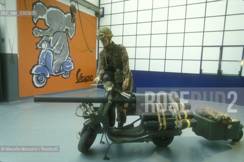 PIAGGIO MUSEUM IN PONTEDERA - Vespa 150 (1959) made for the French army / MUSEO PIAGGIO di Pontedera, Vespa 150 (1959) prodotta per lesercito francesee - ©Marcello Mencarini/Rosebud2