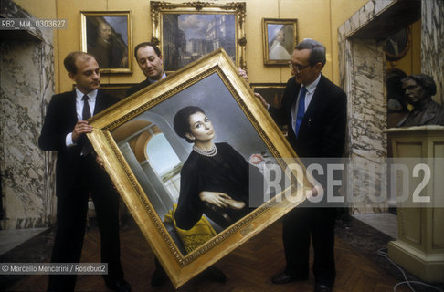 La Scala Theater Museum in Milan. Portrait of Maria Callas by Ulisse Sartini / Museo del Teatro alla Scala di Milano. Ritratto di Maria Callas di Ulisse Sartini - ©Marcello Mencarini/Rosebud2