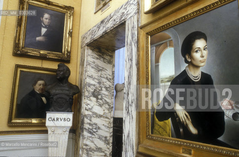 La Scala Theater Museum in Milan. Portrait of Maria Callas by Ulisse Sartini / Museo del Teatro alla Scala di Milano. Ritratto di Maria Callas di Ulisse Sartini - ©Marcello Mencarini/Rosebud2