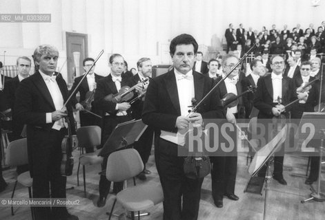 Rome, Foro Italico Auditorium, about 1985. RAI Symphony Orchestra / Roma, Auditorium del Foro Italico, 1985 circa. Orchestra sinfonica della RAI - ©Marcello Mencarini/Rosebud2