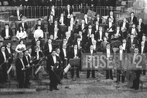 Rome, Foro Italico Auditorium, about 1985. RAI Symphony Orchestra / Roma, Auditorium del Foro Italico, 1985 circa. Orchestra sinfonica della RAI - ©Marcello Mencarini/Rosebud2