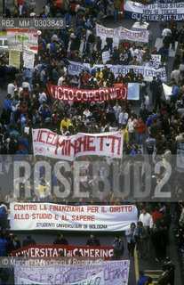 Protest of the Pantera Student Movement, Rome 1985 / Manifestazione di protesta del movimento studentesco della Pantera, Roma 1985 - ©Marcello Mencarini/Rosebud2