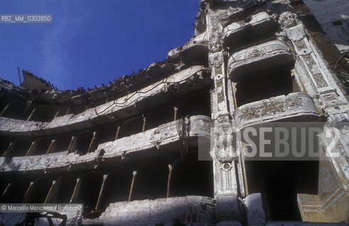 Bari, Italy, 1992. Petruzzelli Theater after the fire / Bari, 1992. Il Teatro Petruzzelli dopo lincendio - ©Marcello Mencarini/Rosebud2