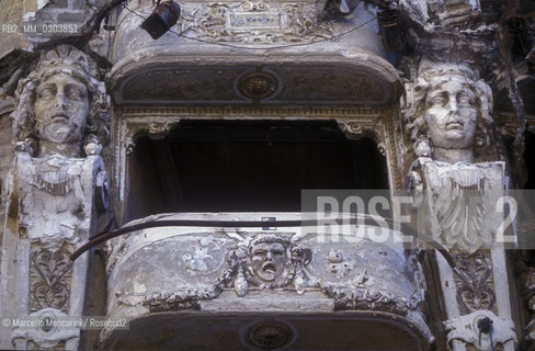 Bari, Italy, 1992. Petruzzelli Theater after the fire / Bari, 1992. Il Teatro Petruzzelli dopo lincendio - ©Marcello Mencarini/Rosebud2