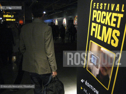 Pocket Films Festival, Centre Georges Pompidou (Beaubourg). Paris, June 2008 / Pocket Films Festival, Centro Georges Pompidou (Beaubourg). Parigi, giugno 2008 - ©Marcello Mencarini/Rosebud2