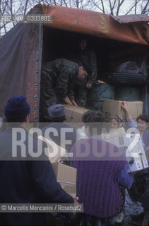 Resnik (Croatia), 1992. Refugee camp / Resnik (Croazia), 1992. Campo profughi - ©Marcello Mencarini/Rosebud2