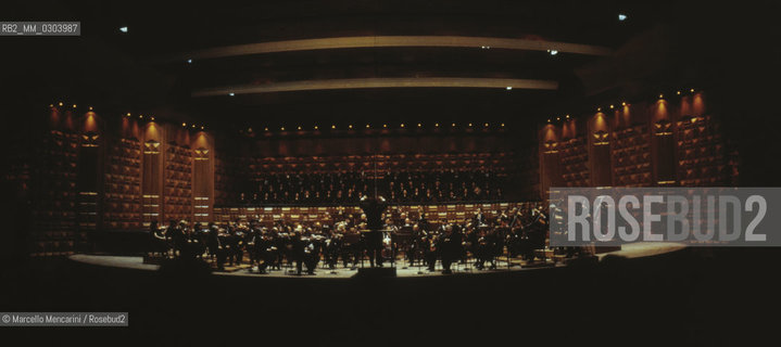 Rome, Pius XII Auditorium at Via della Conciliazione, concert hall of the Santa Cecilia Academy Orchestra (about 1980) / Roma, Auditorium Pio XII in Via della Conciliazione, sede dei concerti dellAccademia di Santa Cecilia (1980 circa) - ©Marcello Mencarini/Rosebud2
