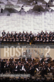Rome, Pius XII Auditorium at Via della Conciliazione, concert hall of the Santa Cecilia Academy Orchestra (about 1980) / Roma, Auditorium Pio XII in Via della Conciliazione, sede dei concerti dellAccademia di Santa Cecilia (1980 circa) - ©Marcello Mencarini/Rosebud2