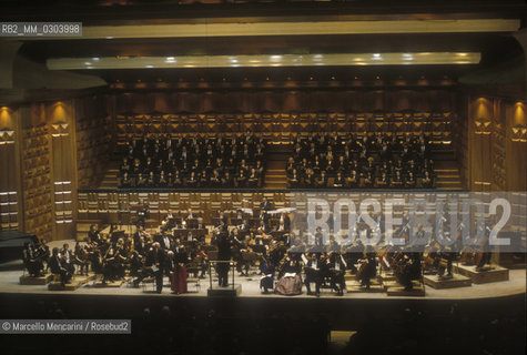 Rome, Pius XII Auditorium at Via della Conciliazione, concert hall of the Santa Cecilia Academy Orchestra (about 1980) / Roma, Auditorium Pio XII in Via della Conciliazione, sede dei concerti dellAccademia di Santa Cecilia (1980 circa) - ©Marcello Mencarini/Rosebud2