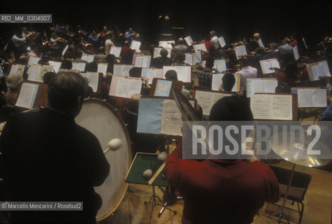 Rome, about 1995, Santa Cecilia Academy Orchestra / Roma, 1995 circa. Orchestra dellAccademia di Santa Cecilia - ©Marcello Mencarini/Rosebud2