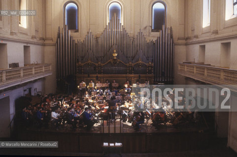 Rome, about 1980. Interior view of the Conservatory of Santa Cecilia at via dei Greci / Roma, 1980 circa. Interno del Conservatorio Santa Cecilia - ©Marcello Mencarini/Rosebud2