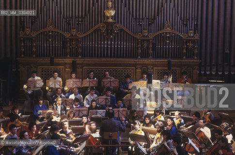Rome, about 1980. Interior view of the Conservatory of Santa Cecilia at via dei Greci / Roma, 1980 circa. Interno del Conservatorio Santa Cecilia - ©Marcello Mencarini/Rosebud2