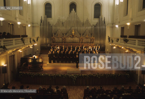 Rome, about 1980. Interior view of the Conservatory of Santa Cecilia at via dei Greci / Roma, 1980 circa. Interno del Conservatorio Santa Cecilia - ©Marcello Mencarini/Rosebud2