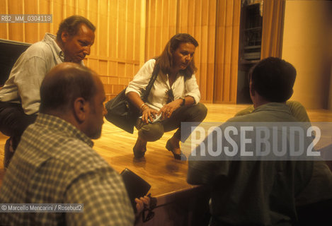 Havana (Cuba), Amedeo Roldan Theater, July 1999. Alessandra Abbado, daughter of conductor Claudio Abbado, during a rehearsal of the concert on occasion of the musical instruments collection for Cuba promoted by him / LAvana (Cuba), Teatro Amedeo Roldan, luglio 1999. Alessandra Abbado, figlia del direttore dorchestra Claudio Abbado, durante una prova del concerto in occasione della raccolta di strumenti musicali per Cuba da lui promossa - ©Marcello Mencarini/Rosebud2