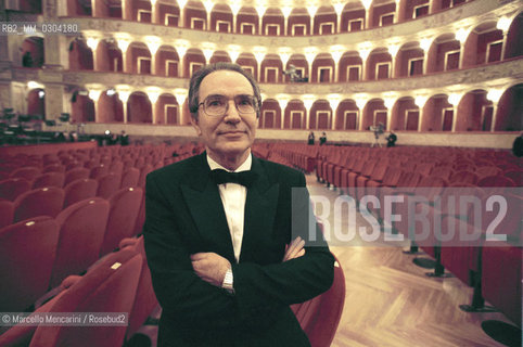 Rome Opera House, January 2000. Superintendent od Rome Opera House Francesco Ernani / Roma, Teatro dellOpera, gennaio 2000. Il sovrintendente del Teatro dellopera di Roma Francesco Ernani - ©Marcello Mencarini/Rosebud2