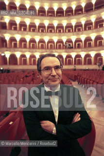 Rome Opera House, January 2000. Superintendent od Rome Opera House Francesco Ernani / Roma, Teatro dellOpera, gennaio 2000. Il sovrintendente del Teatro dellopera di Roma Francesco Ernani - ©Marcello Mencarini/Rosebud2