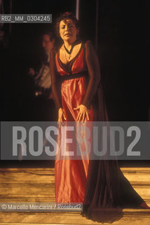 Rome, Olympic Stadium, 1998. Ukrainian soprano Maria Guleghina as Tosca / Roma, Stadio Olimpico, 1998. Il soprano Maria Guleghina in Tosca - ©Marcello Mencarini/Rosebud2
