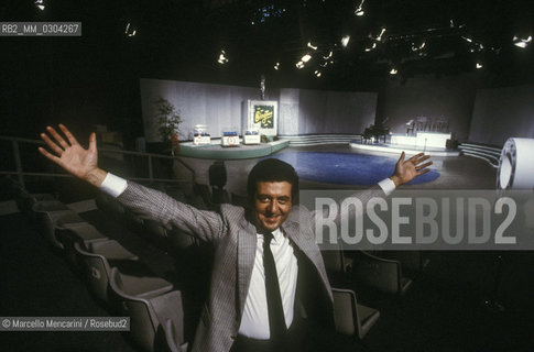 Renzo Villa, founder of the Italian private television station Antenna 3 (about 1980) / Renzo Villa, fondatore della televisione privata italiana Antenna 3 (1980 circa) - ©Marcello Mencarini/Rosebud2