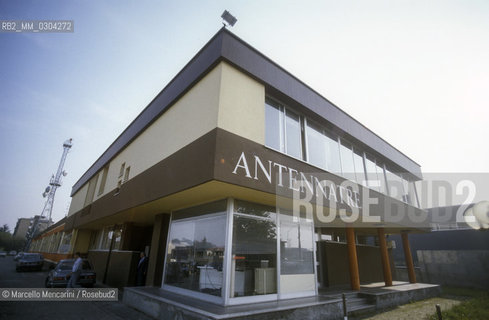 Legnano (Milano), about 1980. Headquarters of the Italian private television station Antenna 3 / Legnano (Milano), 1980 circa. Sede della televisione privata Antenna 3 - ©Marcello Mencarini/Rosebud2