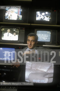 Cagliari, about 1980. Owner of the Italian private television station Nicola Grauso / Cagliari, 1980 circa.  Nicola Grauso, proprietario della televisione privata Videolina - ©Marcello Mencarini/Rosebud2