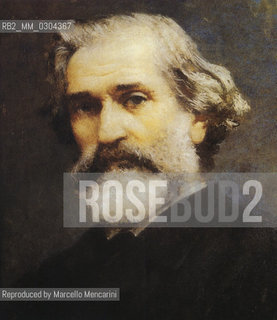 Portrait of composer Giuseppe Verdi by Francesco Paolo Michetti (1887). Exhibition Giuseppe Verdi, luomo, lopera, il mito (Giuseppe Verdi, the Man, the Work, the Myth), organized in November 2000 at Palazzo Reale in Milan, on occasion of the Verdis death centenary / Ritratto del compositore Giuseppe Verdi di Francesco Paolo Michetti (1887). Mostra Giuseppe Verdi, luomo, lopera, il mito, organizzata nel novembre 2000 nel Palazzo reale di Milano, in occasione del centenario dalla morte di Verdi - Reproduced by Marcello Mencarini
/Rosebud2