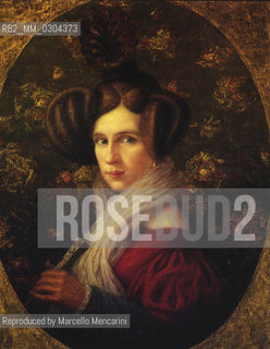 First wife of composer Giuseppe Verdi Margherita Barezzi (1814-1840), in a portrait by Augusto Mussini / Margheita Barezzi (1814-1840), prima moglie del compositore Giuseppe Verdi, in un ritratto di Augusto Mussini - Reproduced by Marcello Mencarini
/Rosebud2
