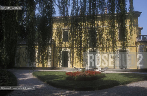 Villa Verdi at SantAgata in Villanova dArda (Piacenza). Here composer Giuseppe Verdi spent long stays with his second wife, soprano Giuseppina Strepponi, and also wrote some of his most mature and successful operas. At his death it has been transformed into a museum still be visited today / Villa Verdi a SantAgata di Villanova dArda (Piacenza). Qui il compositore Giuseppe Verdi trascorse lunghi soggiorni con la seconda moglie, il soprano Giuseppina Strepponi, e compose anche alcune delle opere più mature e riuscite. Alla sua morte è stata trasformata in museo ancora oggi visitabile - ©Marcello Mencarini/Rosebud2