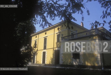 Villa Verdi at SantAgata in Villanova dArda (Piacenza). Here composer Giuseppe Verdi spent long stays with his second wife, soprano Giuseppina Strepponi, and also wrote some of his most mature and successful operas. At his death it has been transformed into a museum still be visited today / Villa Verdi a SantAgata di Villanova dArda (Piacenza). Qui il compositore Giuseppe Verdi trascorse lunghi soggiorni con la seconda moglie, il soprano Giuseppina Strepponi, e compose anche alcune delle opere più mature e riuscite. Alla sua morte è stata trasformata in museo ancora oggi visitabile - ©Marcello Mencarini/Rosebud2