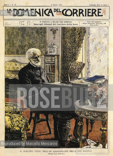 Cover of La Domenica del Corriere, October 8, 1899, dedicated to composer Giuseppe Verdi / Copertina della Domenica del Corriere dell8 ottobre 1899 dedicata al compositore Giuseppe Verdi - Reproduced by Marcello Mencarini
/Rosebud2