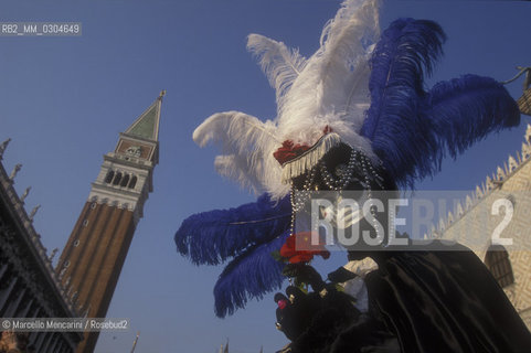 Venice; Carnival 1998. Mask / Carnevale di Venezia 1998. Maschera - ©Marcello Mencarini/Rosebud2