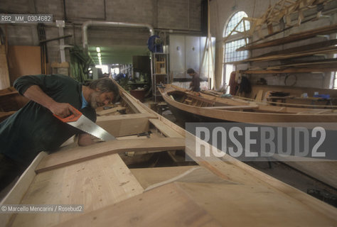 Venice 1998. Squero (gondola yard) / Venezia 1998. Squero (cantiere dove si costruiscono le gondole) - ©Marcello Mencarini/Rosebud2