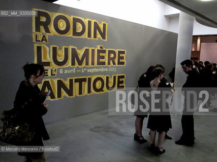 Arles, Musée départemental Arles antique, April 5, 2013. Vernissage of the xhibition Rodin, la lumière de lantique  / Arles, Musée départemental Arles antique, 5 aprile 2013. Vernissage della mostra Rodin, la lumière de lantique - ©Marcello Mencarini/Rosebud2