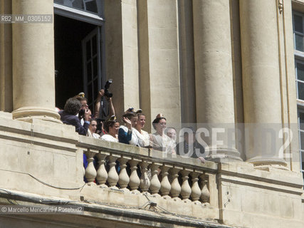 Arles, Provence (France), May 1, 2014. Feast of the Gardians and Election of the Queen of Arles, Mandy Graillon (in the middle) / Arles, Provenza (Francia), 1° maggio 2014. Festa dei guardiani e elezione della regina di Arles, Mandy Graillon (al centro) - ©Marcello Mencarini/Rosebud2