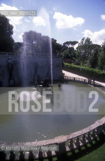Pegasus Fountain at Villa Lante in Bagnaia, (Viterbo), one of the more famous Italian Mannerist garden of surprise / Fontana di  Pegaso a Villa Lante di Bagnaia (Viterbo), uno dei più famosi giardini italiani manieristici a sorpresa.  - ©Marcello Mencarini/Rosebud2