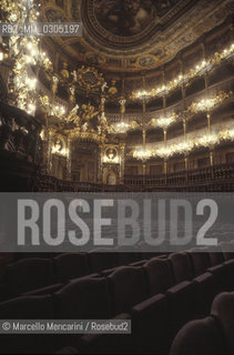 Interior view of the Markgräfliches Opernhaus (Margravial Opera House) in Bayreuth, 1993 / Interno del Markgräfliches Opernhaus (Teatro dellOpera del Margravio) a Bayreuth, 1993 - ©Marcello Mencarini/Rosebud2