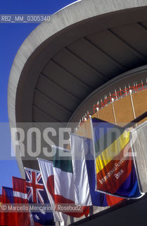 West Berlin, 1989. Press Center of the Berlin International Film Festival (Berlinale) / Berlino Ovest, 1989. Cenro Stampa del Festival internazionale del Cinema di Berlino (la Berlinale) - ©Marcello Mencarini/Rosebud2