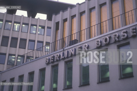 West Berlin, 1989. The Berlin Stock Exchange / Ovest, 1989. Borsa di berlino - ©Marcello Mencarini/Rosebud2