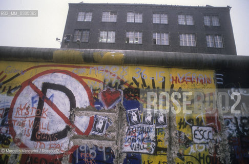 West Berlin, November 1989. Berlin Wall / Berlino Ovest, novembre 1989. Muro di Berlino - ©Marcello Mencarini/Rosebud2