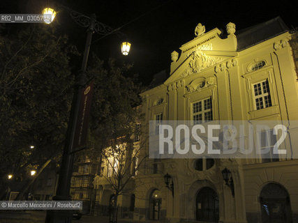 Bratislava, 2010. The Reduta Bratislava concert hall, constructed in 1773, seat of the Slovak Philharmonic (Slovenská filharmónia) symphony orchestra / Bratislava, 2010. Lauditorium Reduta Bratislava, costruito nel 1773, sede dellorchestra filarminica di Bratislava - ©Marcello Mencarini/Rosebud2