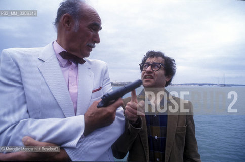 Cannes Film Festival 1993. Sean Connery and Woody Allen impersonators / Festival del Cinema di Cannes 1993. Sosia di Sean Connery e Woody Allen ©Marcello Mencarini/Rosebud2