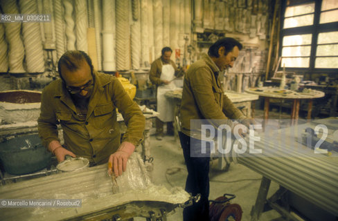 Rome, Cinecittà Studios. De Angelis family workshop / Roma, Studi cinematografici di Cinecittà. Laboratorio  scenografico della famiglia De Angelis - ©Marcello Mencarini/Rosebud2