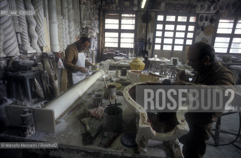 Rome, Cinecittà Studios. De Angelis family workshop / Roma, Studi cinematografici di Cinecittà. Laboratorio  scenografico della famiglia De Angelis - ©Marcello Mencarini/Rosebud2