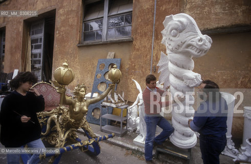 Rome, Cinecittà Studios. Set workshop / Roma, Studi cinematografici di Cinecittà. Laboratorio scenografico - ©Marcello Mencarini/Rosebud2